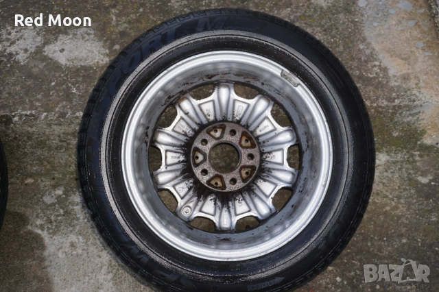 4 Броя Оригинални Алуминиеви Джанти за Mercedes Е класа W210 7Jx15H2 ET37 Made In Germany, снимка 9 - Гуми и джанти - 51809470