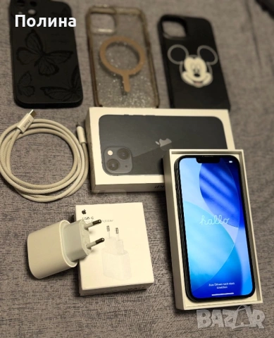 iPhone 13 256GB Midnight – Отлично състояние + 3 калъфа