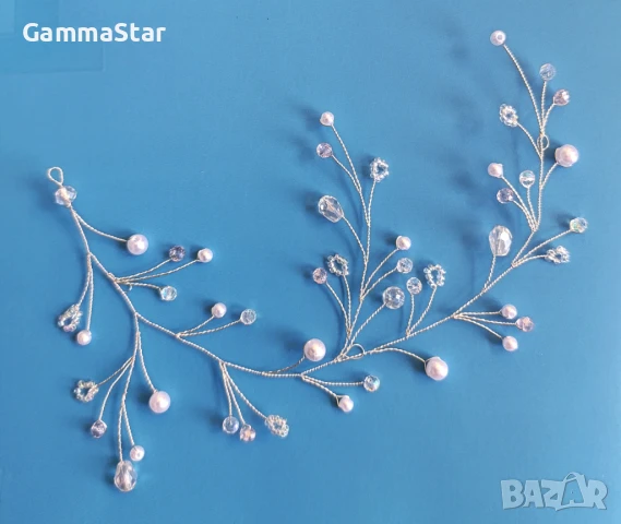 Булчинска украса за коса/ Сватбени аксесоари/ Бижута за коса, снимка 6 - Сватбени аксесоари - 46573988