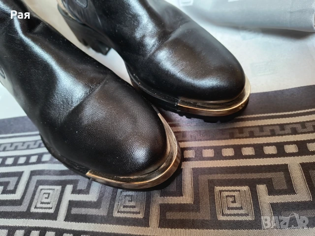 Дамски кожени боти, снимка 7 - Дамски боти - 50673329