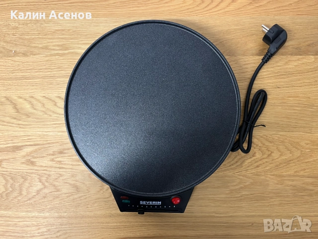 Уред за палачинки, SEVERIN CM 2198, 30 cm диаметър, 1000W, снимка 2 - Котлони - 54263583