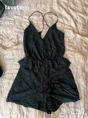 Дантелен гащеризон Bershka Night Out L