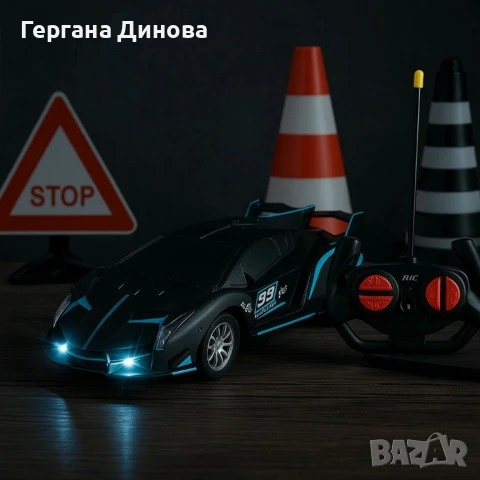 Високоскоростна дрифт кола с дистанционно управление , снимка 4 - Коли, камиони, мотори, писти - 51113841