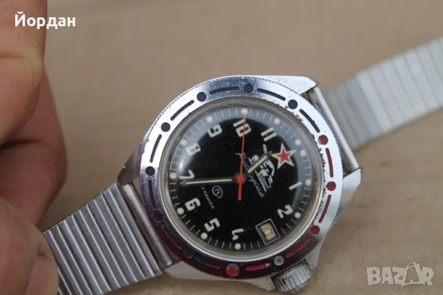 СССР мъжки ръчен часовник ''Восток'' командирски, снимка 10 - Мъжки - 49651879