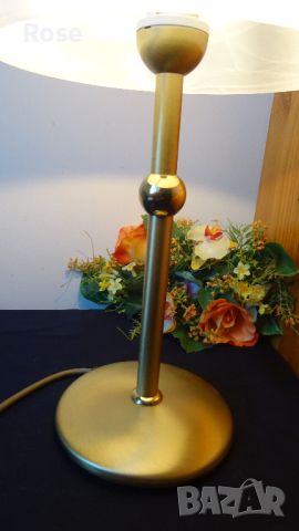 Настолна лампа тип 110011 от месинг и издухано стъкло Hufnagel Leuchten, Германия, снимка 7 - Настолни лампи - 45664522