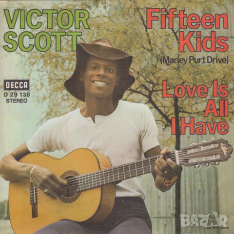 Грамофонни плочи Victor Scott ‎– Fifteen Kids (Marley Purt Drive) 7" сингъл, снимка 1 - Грамофонни плочи - 45483171