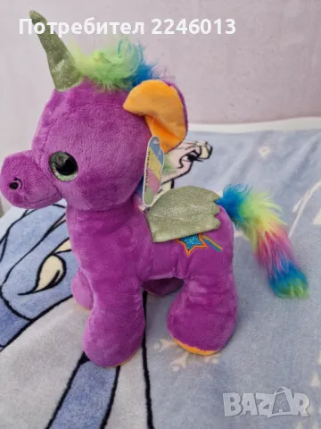 Нов плюшен цветен сладур Еднорог, снимка 5 - Плюшени играчки - 49828873
