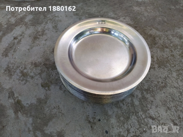 Чинии алпака хром неръждаема , снимка 3 - Чинии - 52220395