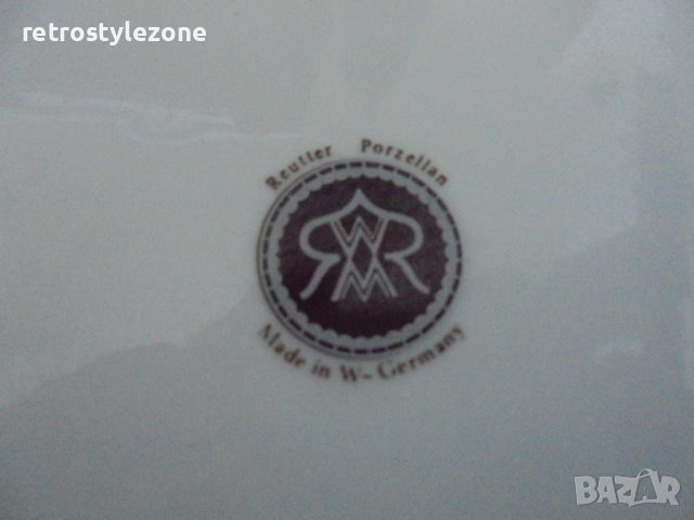 № 8390 Три порцеланови декоративни чинии / пана – Reutter Porzellan  , снимка 7 - Други ценни предмети - 52539989