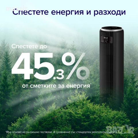 Вентилатор тип кула Levoit TempSense 36 DC Tower Fan (92 см) * Безплатна доставка * Гаранция 2 год., снимка 4 - Вентилатори - 46358437