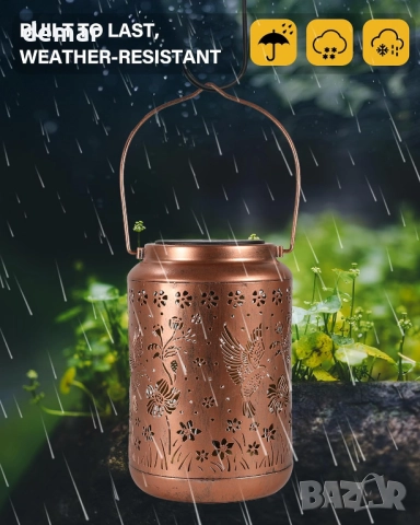 Соларна градинска лампа Hummingbird за мама, баба, жени, снимка 7 - Соларни лампи - 51734807