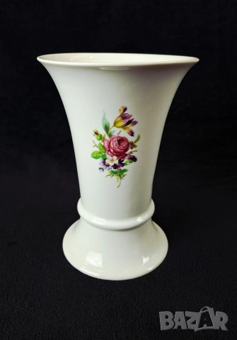 Елегантна порцеланова ваза - Lindner, Германия, снимка 2 - Вази - 53621904