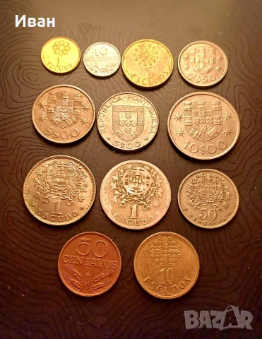 Монети от Португалия., снимка 2 - Нумизматика и бонистика - 54175493