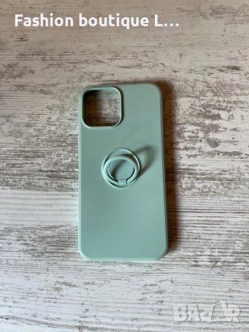 Кейс / калъф за айфон 13 про тюркоазен силикон с халка за пръста за удобство при използване 🩵🩵🩵, снимка 4 - Калъфи, кейсове - 52088987