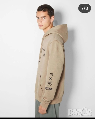 Суичър Bershka Размер: XS с гугла, снимка 4 - Суичъри - 53776615