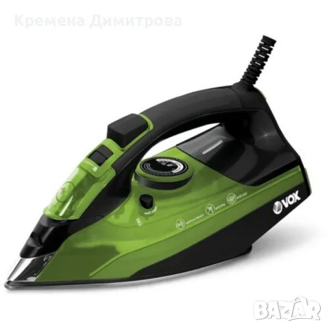 Парна ютия VOX DBL-2340, 2500W, Керамична плоча, Йонизация, кабел 1.9м, снимка 1 - Ютии - 49437716