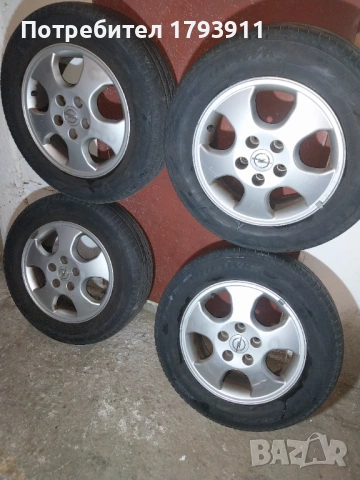 Алуминиеви джанти с гуми за Опел Вектра Б,15 цола., снимка 2 - Гуми и джанти - 53906677