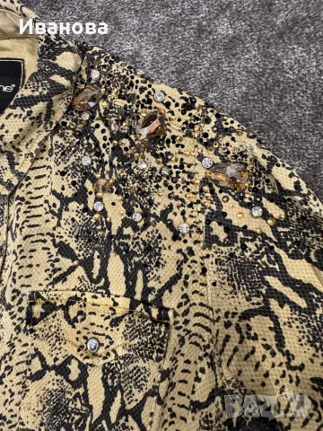 Красива дамска риза с блестящи камъни, снимка 5 - Ризи - 49297220