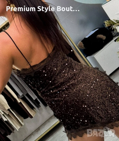 рокля с пайети , снимка 2 - Рокли - 54092909