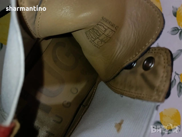 Hugo Boss кожени N 42 -15 €, снимка 6 - Маратонки - 53330270