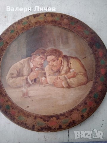 Рисувана чиния за механа , снимка 3 - Антикварни и старинни предмети - 46144784