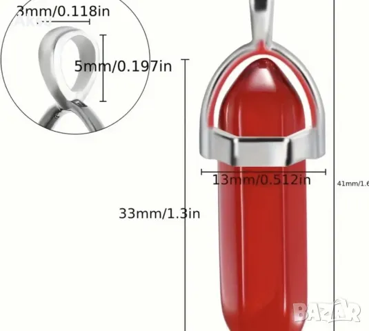 Естествени Бижута DIY Колие  изрязан кварцов кръст. , снимка 2 - Колиета, медальони, синджири - 47635753