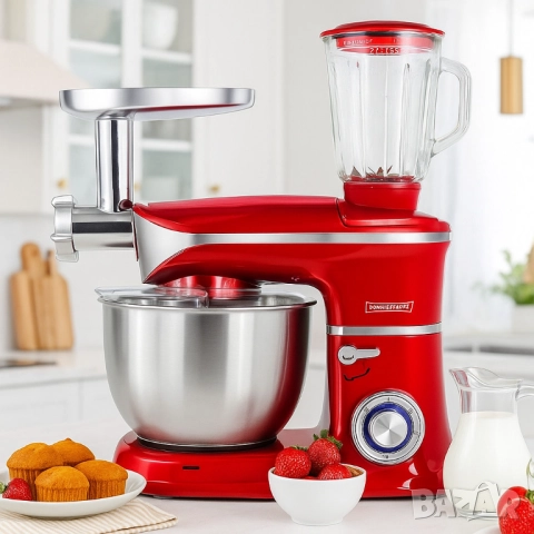 Кухненски робот 3 в 1 Royalty Line RL-PKM1900.7BG - 1900W, 6.5L купа, 1.5L блендер, снимка 6 - Друга електроника - 51853716