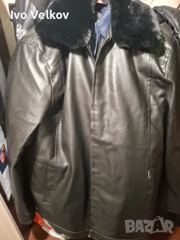 Мъжко зимно кожено яке!