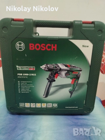 Ударна бормашина BOSCH PSB1000W-RCE, снимка 6 - Бормашини - 53480091
