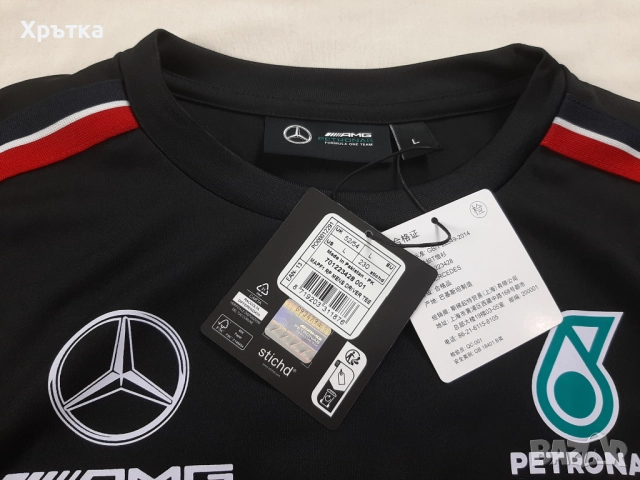 Mercedes AMG F1 Team - Оригинална мъжка тениска размер L, снимка 12 - Тениски - 52939079