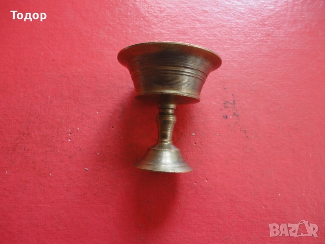 Църковен бронзов съд съдче , снимка 2 - Колекции - 54098510