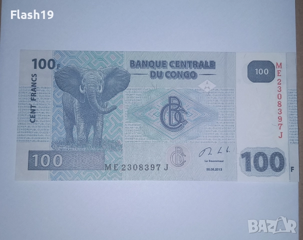 Конго 100 франка 2013 UNC