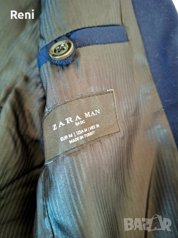 Мъжко сако ZARA, slim fit, M номер, снимка 2 - Сака - 54163604