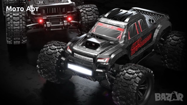 RC Количка MJX Hyper Go 10208 1/10 90KM/H Brushless RC Car 4WD - Нова, снимка 3 - Електрически играчки - 51881789
