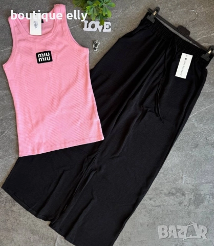 дамски панталон в бежово и тъмно синьо, снимка 3 - Панталони - 51768084