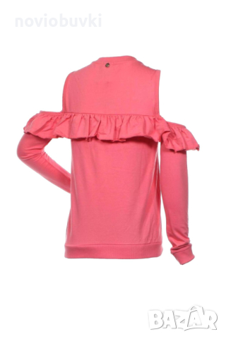 ❤️Fracomina - НОВА елегантна блуза с камъни и голи рамене - S, снимка 2 - Блузи с дълъг ръкав и пуловери - 45062638