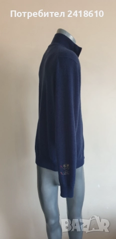 La Martina  Merino Wool Full Zip Cardigan Mens Size L / XL  ОРИГИНАЛ! Жилетка С цял Цип!, снимка 7 - Пуловери - 52495704