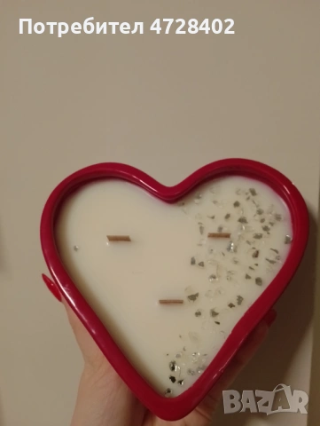 Соева свещ в❤️ керамична купа, 300 грама🕯️, с аромат Сандалово дърво и черен Пипер& Маршмелоу , снимка 3 - Декорация за дома - 53357734