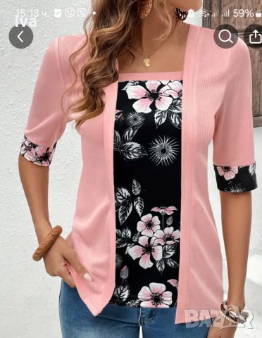 Дамска блуза М размер, снимка 1 - Тениски - 46443845