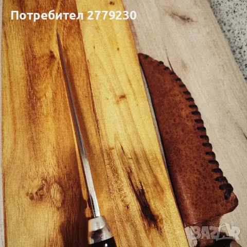 Масивен ловен нож ръчна изработка На П.Неделев!, снимка 17 - Ножове - 49909415