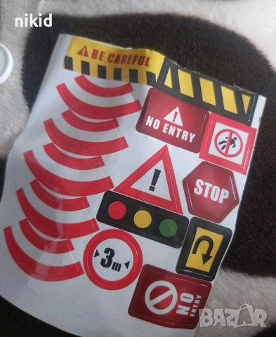 15 бр пътни знаци конуси конус табели пластмасови за игра украса декор и торта топери, снимка 8 - Други - 51598031
