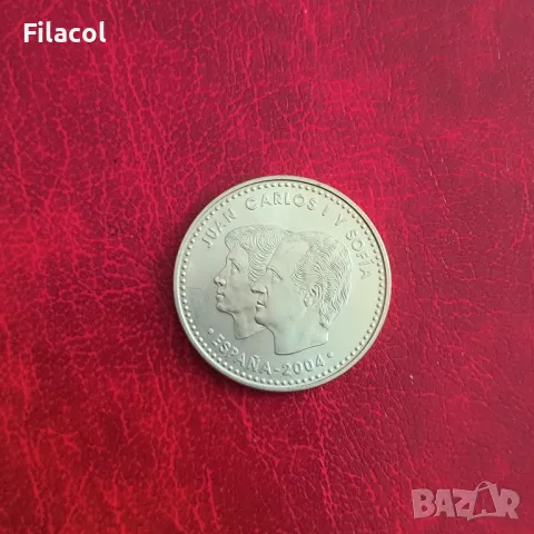 Испания 12 евро 2004 Сватбата на принц Фелипе и Летисия, снимка 2 - Нумизматика и бонистика - 50334756