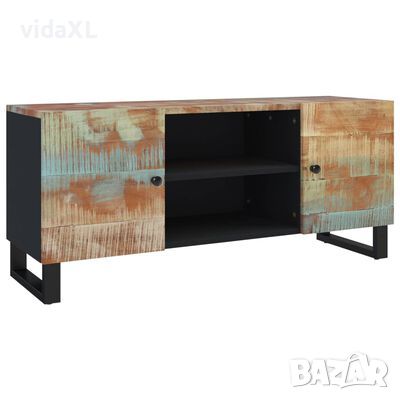vidaXL ТВ шкаф, 105x33x46 см, регенерирано дърво масив（SKU:345222