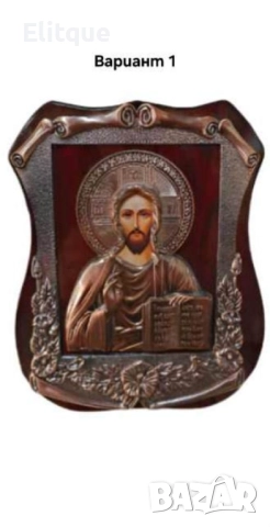 Изящна икона с красиви орнаменти, стилна рамка. Размер на иконата: 19х24см.; Размер на кутията: 26х2, снимка 13 - Други стоки за дома - 52894839