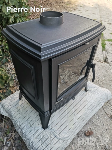 Френска чугунена печка на дърва 10кW , снимка 4 - Отоплителни печки - 53834053