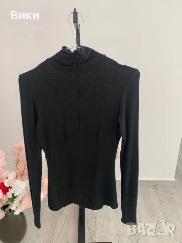 Alessa Алеса черно поло в размер S, снимка 6 - Блузи с дълъг ръкав и пуловери - 53018684