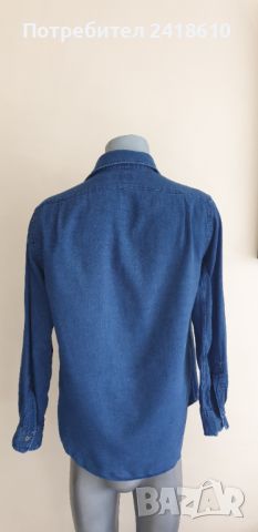 POLO Ralph Lauren Indigo Cotton Mens Size S ОРИГИНАЛ!  Мъжка Риза!, снимка 6 - Ризи - 45671308