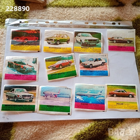 Картинки от дъвки  80-те години , снимка 2 - Антикварни и старинни предмети - 52233177