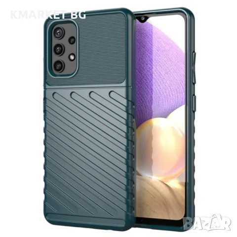 Samsung Galaxy A32 4G Удароустойчив Twill Texture Калъф и Протектор, снимка 3 - Калъфи, кейсове - 48531262