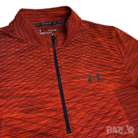 Оригинална мъжка блуза Under Armour Vanish Seamless 1/2 Zip | XL размер, снимка 3 - Блузи - 46675519